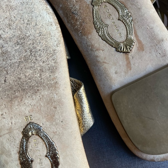 Elie Tahari Gold Women's Sandals - Picture 6 of 8